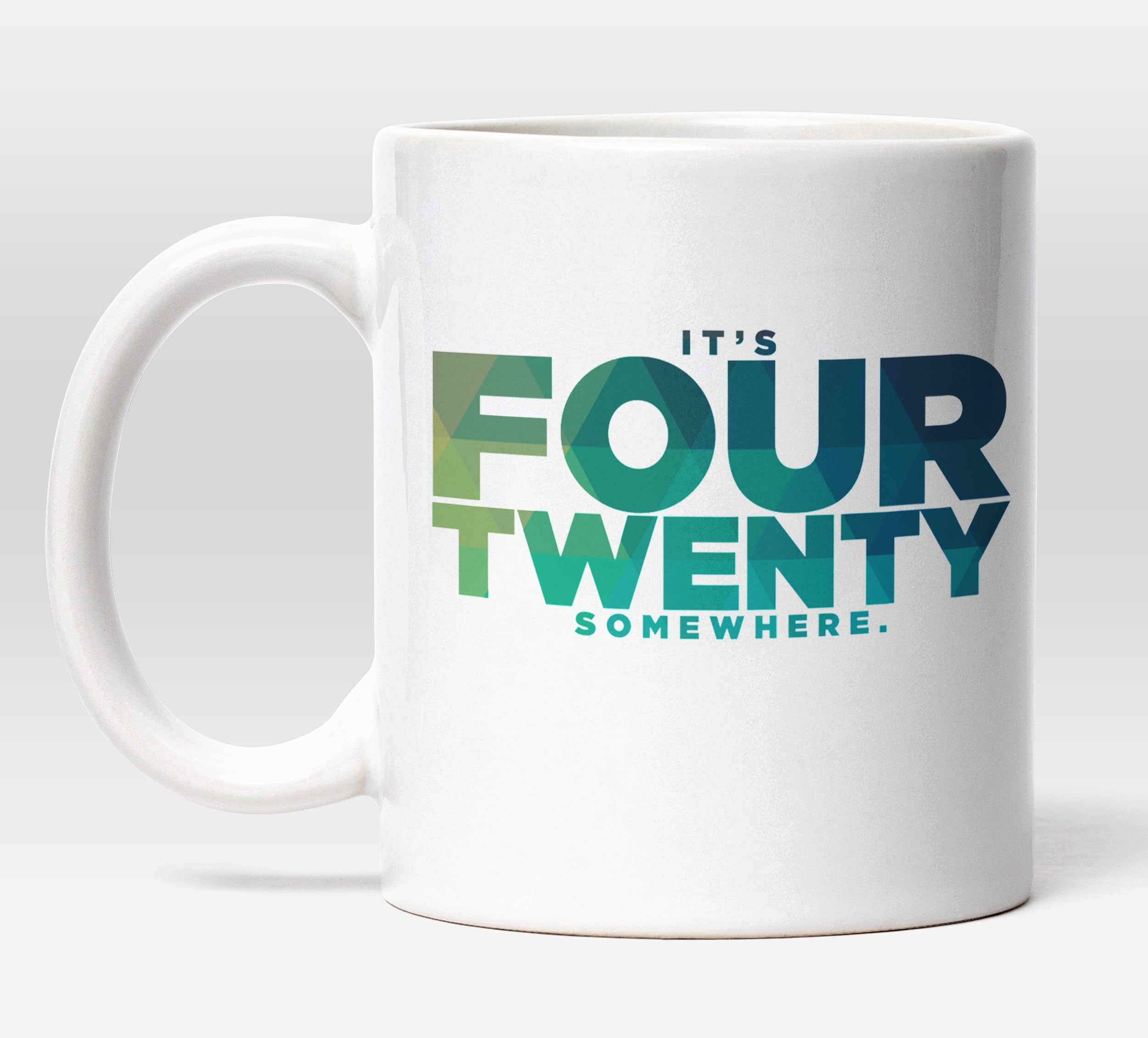 DottsMusic It's 420 Somewhere - Stylized Text - Funny Weed Design - Tea/Coffee Mug/Cup - Gift Idea