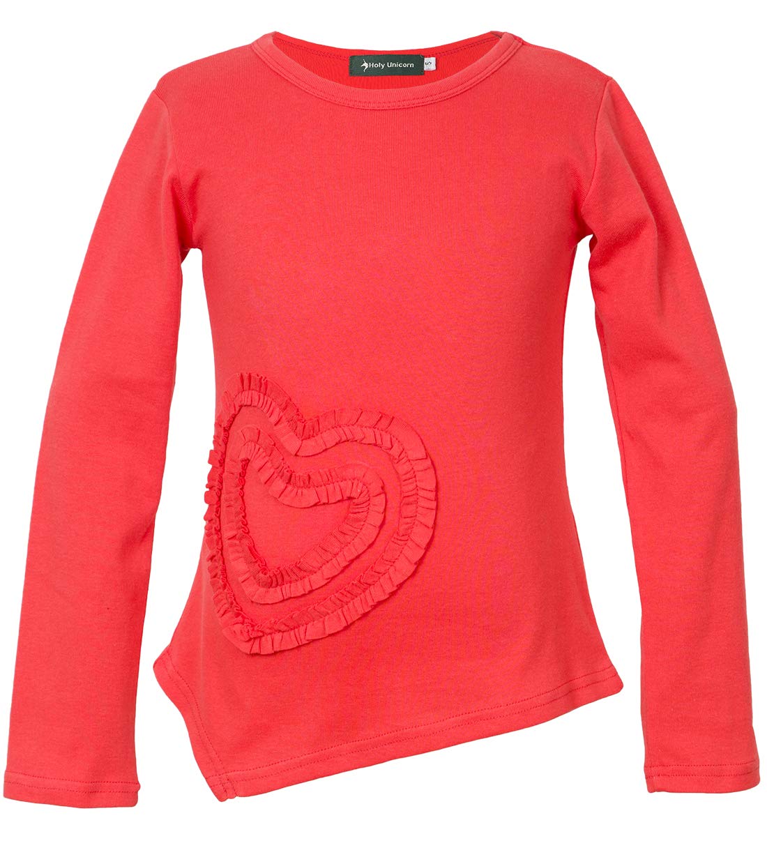 girls long sleeve ruffle shirt