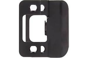 Stone Harbor Hardware Adjustable Strike Plate, Matte Black
