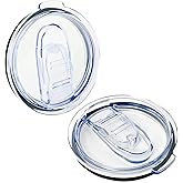 2 Pack 40 oz Replacement Lids Only Compatible with Silver Buffalo Stainless Steel Tumbler, Leak-Proof Splash Resistant Tumbler Top Replacement Reusable Tumbler Cover