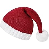Zando 2025 Funny Christmas Tree Hats Holiday Ugly Pom Poms Green Santa Hat Festive Winter Party for Women Men