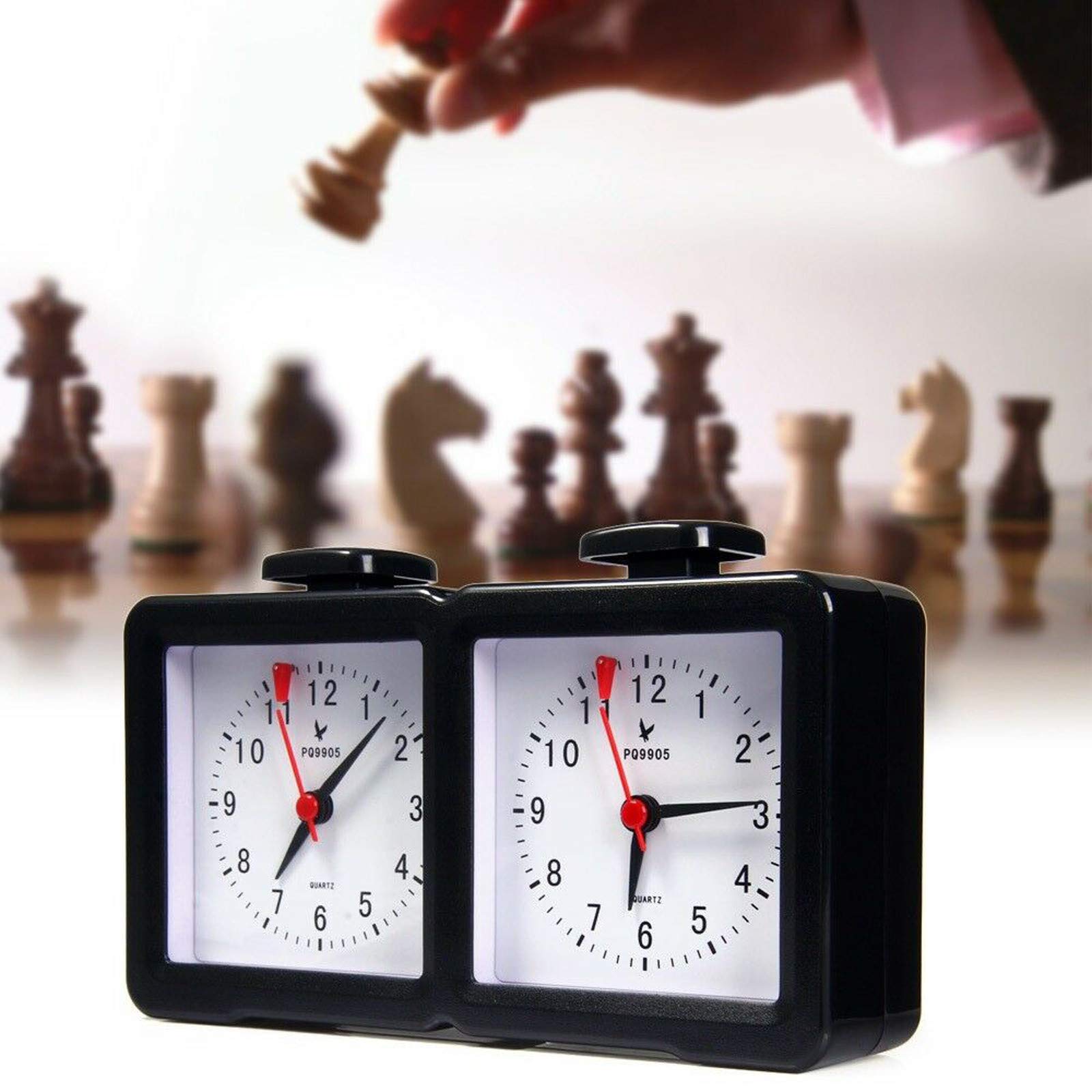 Chess Clock Timer, Portable & Professional Chess Clock Analogue Vintage Old, Chess Game Count Down/U