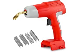 Cordless Plastic Welder for Milwaukee M18 18V Battery, Hipoke 80W Plastic Welding, Hot Stapler, Hot Stapler Kit, Plastic Welder Gun, Welding Systems, Car Bumper Repiar Kit(Tool Only)