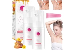 YOUSHEME Hair Removal Spray, Beeswax Hair Removal Mousse,Gentle Beeswax Hair Removal Mousse, Body Hair Removal Foam Spray for Women and Men, Fast Hair Removal, Gentle & Skin Friendly（2pcs）