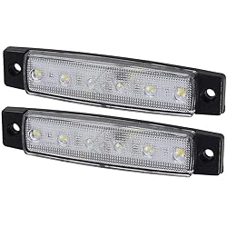 KYYET White LED Side Marker Lights,(Pack of 20) 6