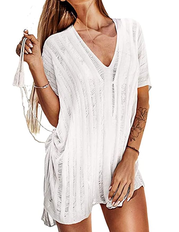 Buy Women's Cover Up Chiffon Swimsuit Beach Dress Bikini Cover Ups Summer Beachwear at Amazon.in