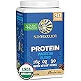 Vegan Protein Powder with BCAA | Organic Hemp Seed Protein Gluten Free Non-GMO Dairy Free Soy Sugar Free Low Carb Plant Based Protein Powder | Mocha 30 SRV 750 G | Warrior Blend by Sunwarrior