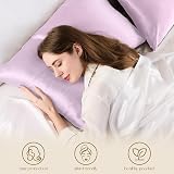 ZIMASILK 100% Mulberry Silk Pillowcase Lavender 50x75 cm 6A 600TC view 4