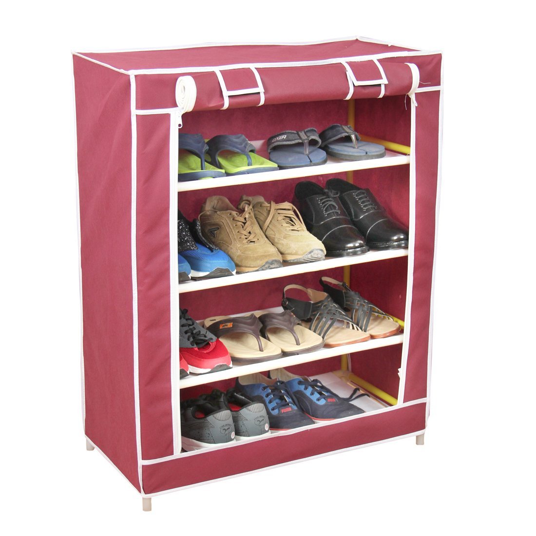 Novatic Metal Foldable Shoe Stand / Shoe Rack / Collapsible Shoe Rack