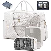 LOVEVOOK Travel Duffle Bag - Women's Weekender Carry On Overnight Laptop & Gym Bag With Toiletry/Shoe Pocket, Hospital Labor Bag