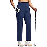 ISEEGZ Fleece Lined Pants Women Winter Golf Pant with Zipper Pockets Pull On Stretch Dressy Travel Work Casual Slacks