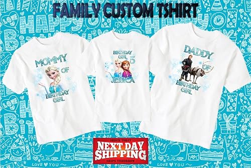 frozen family birthday shirts