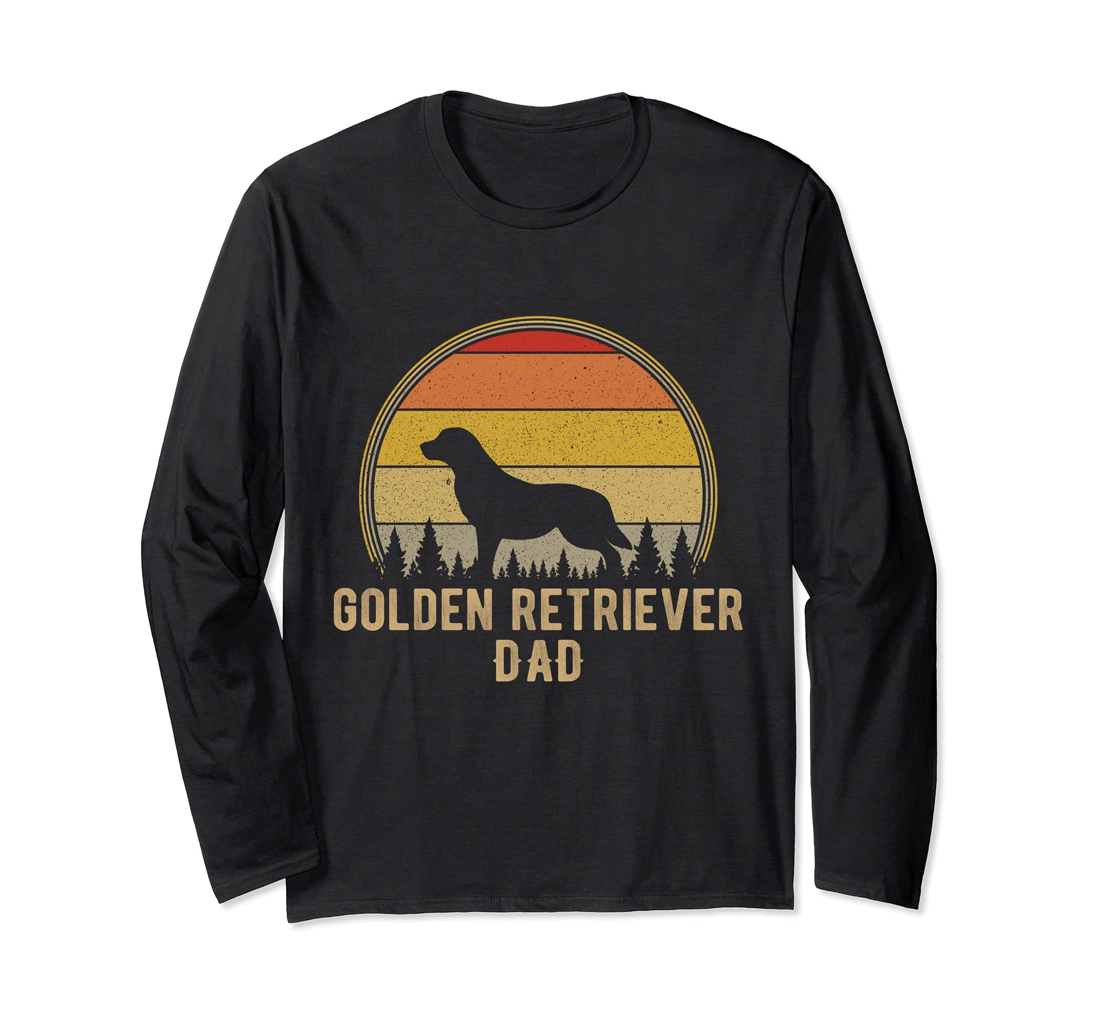 Golden Retriever Dog Dad Daddy Father Long Sleeve T-Shirt