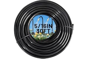 THISWING 30FT 5/16inch Drip Irrigation Hose, (0.31" OD x 0.24" ID), Suitable for Drip Irrigation System and Drip Irrigation Parts