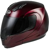 GMAX MD-04 Modular Helmet (Wine Red, 2X-Large) - FMVSS 218 Approved
