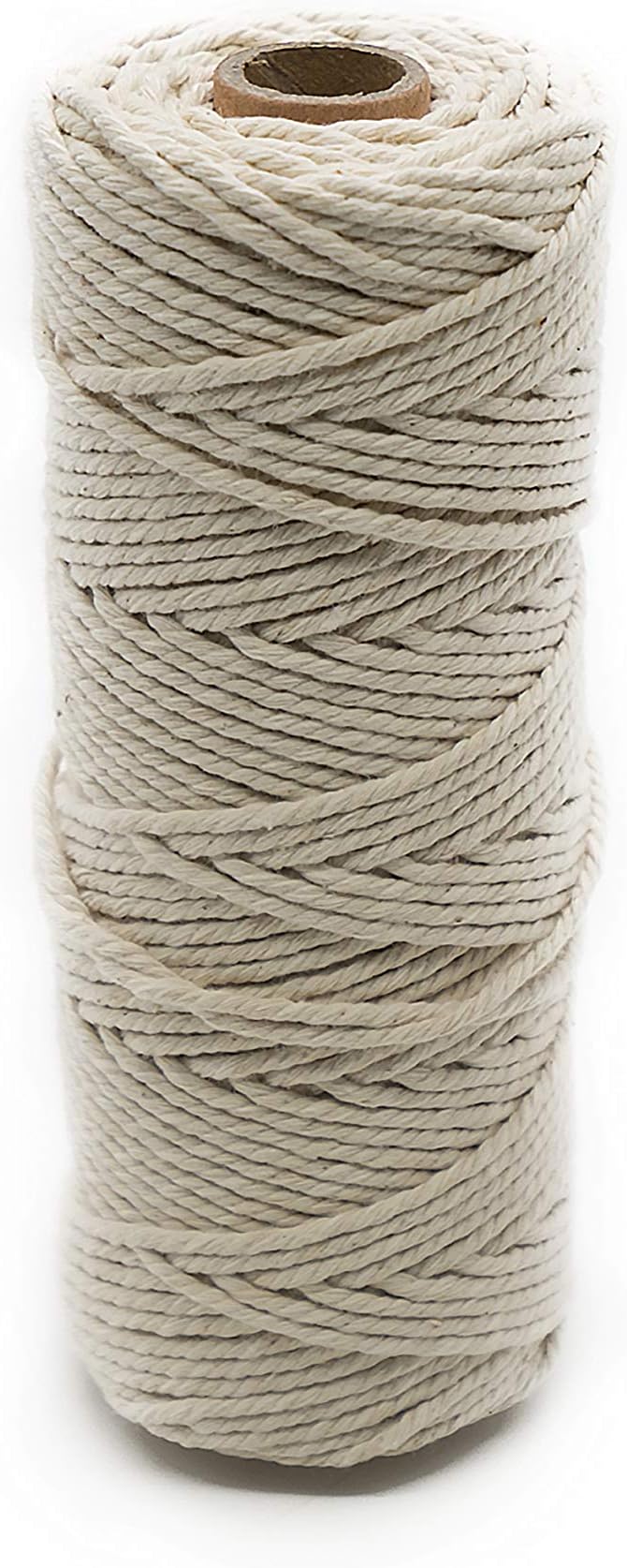 Anzirose Natural Cotton Cord Macrame 2mmx100m(109yd) for DIY Handmade Decorations Wall Hanging Craft Making Beige