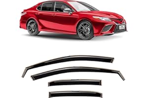 Voron Glass in-Channel Extra Durable Rain Guards for Toyota Camry 2018-2024, Window Deflectors, Vent Window Visors, 4 Pieces - 220171