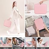 Suupvaor Travel Makeup Bag with LED Mirror 2-Layer Adjustable Compartments view 6