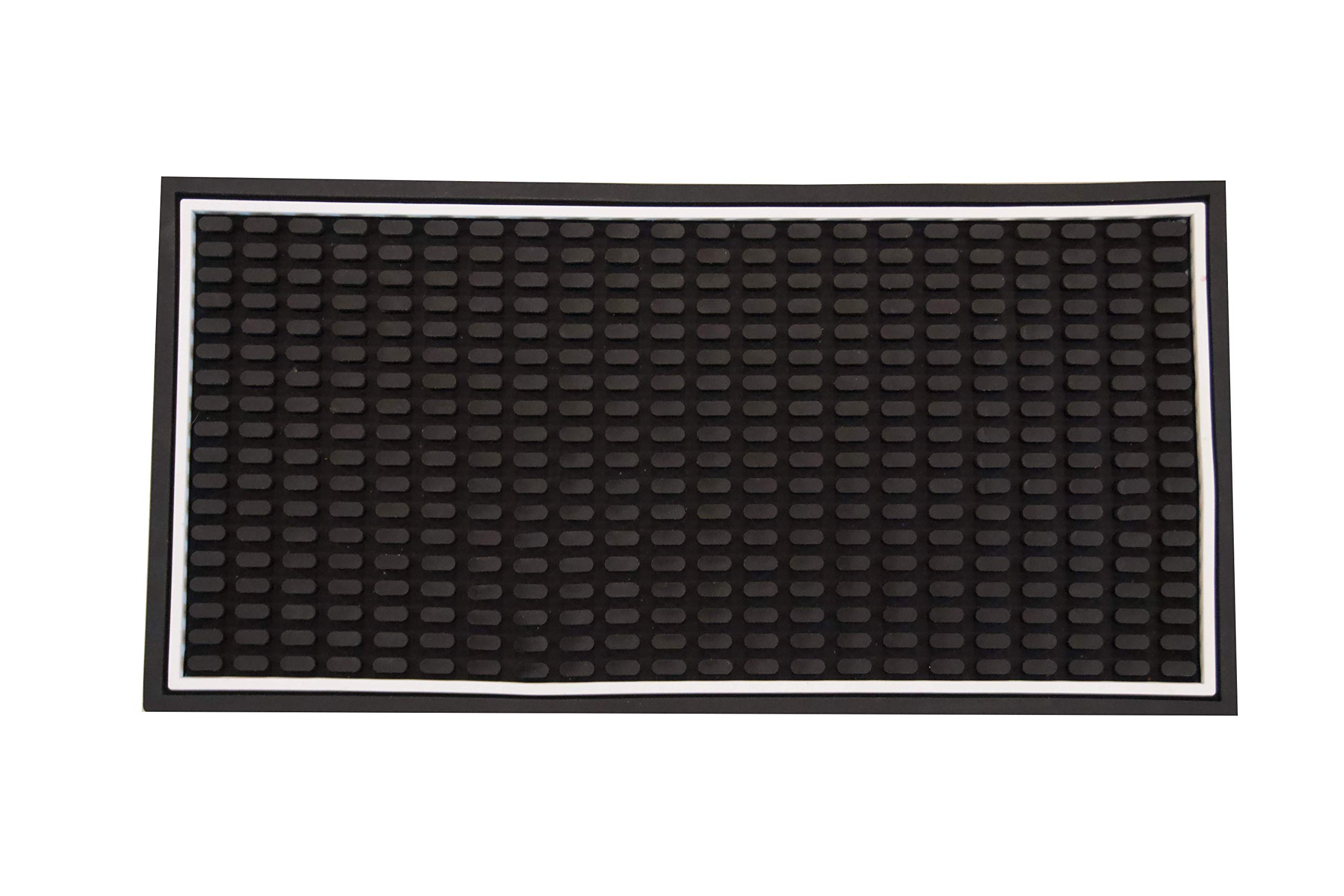 Highball & Chaser Premium Bar Mat 30cm x 15cm x 1cm Thick Durable and Stylish Bar Mat for Spills. Service Mat for Tea, Bars, Restaurants, Counter Top and Coffee, Dish Drying Mat, Glass Drying Mat