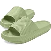 MKP COLLECTION Unisex Cloud Slides with Ultra-Thick Sole & 3D Anti-Slip Tread - Quick-Dry Bath Sandals for Shower Pool Gym, Lightweight House Pillow Slippers for Women and Men