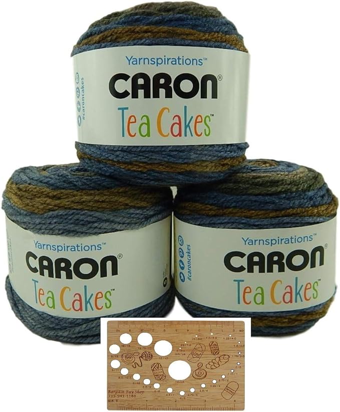 Caron Tea Cakes AcrylicWool Blend Yarn Super Bulky 6 8.5