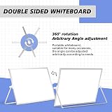 DOLLAR BOSS Double Sided Magnetic Desktop Whiteboard 30x40cm A3 Stand 8 Pens view 5