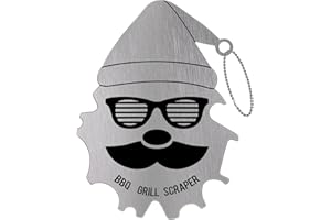 Stocking Stuffers for Men, bruwaa BBQ Grill Scraper, White Elephant Gifts for Adults, Bristle Free Safe BBQ Scraper Fits Any Grilling Grate or Smoker Cleaning Tool and Kitchen Gadgets
