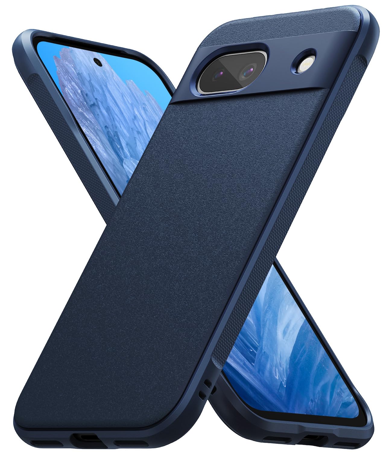 Ringke Onyx for Google Pixel 8a Case [Feels Good in The Hand] Oil & Dirt Resistant, Enhanced Camera Lens Protection, Comfortable Grip, Non-Slip, Lightweight Cover - Navy