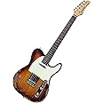 Censtar Relic Electric Guitar,ELM Body and Maple Neck,Bone Nut,6-String Relic Guitar,Professional/Full Size/Electric Guitars for Adults.