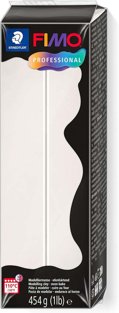 STAEDTLER FIMO Professional Porcelain Polymer Modelling Clay 454g Block