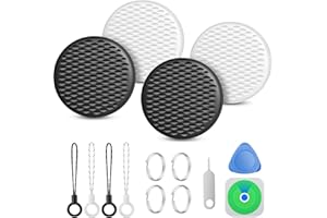 FVJ Air Tracker Tags-4 Pack, Bluetooth Tracker for Apple Find My (iOS Only), Smart Tracking Tag with 100dB Sound and Replaceable Battery, Key Finder Item Locator for Luggage Keys Wallet Backpack (Small)