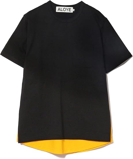 Amazon レイビームス Aloye アロイ Tシャツ レイヤード Tシャツ レディース Black Yellow Free Size Tシャツ カットソー 通販