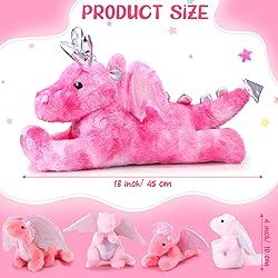 Syhood 18 Inch Dragon Plush with Babies 1 Large