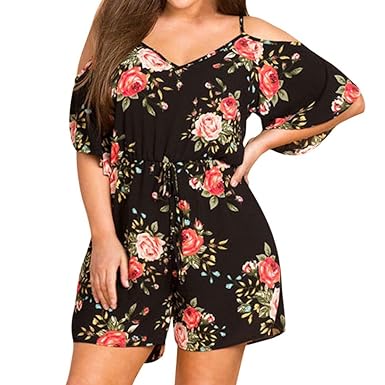 floral jumpsuit short