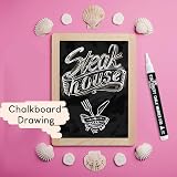 ISLAND Chalk Pens White 3mm Bullet Nibs Chalk Markers Erasable view 6