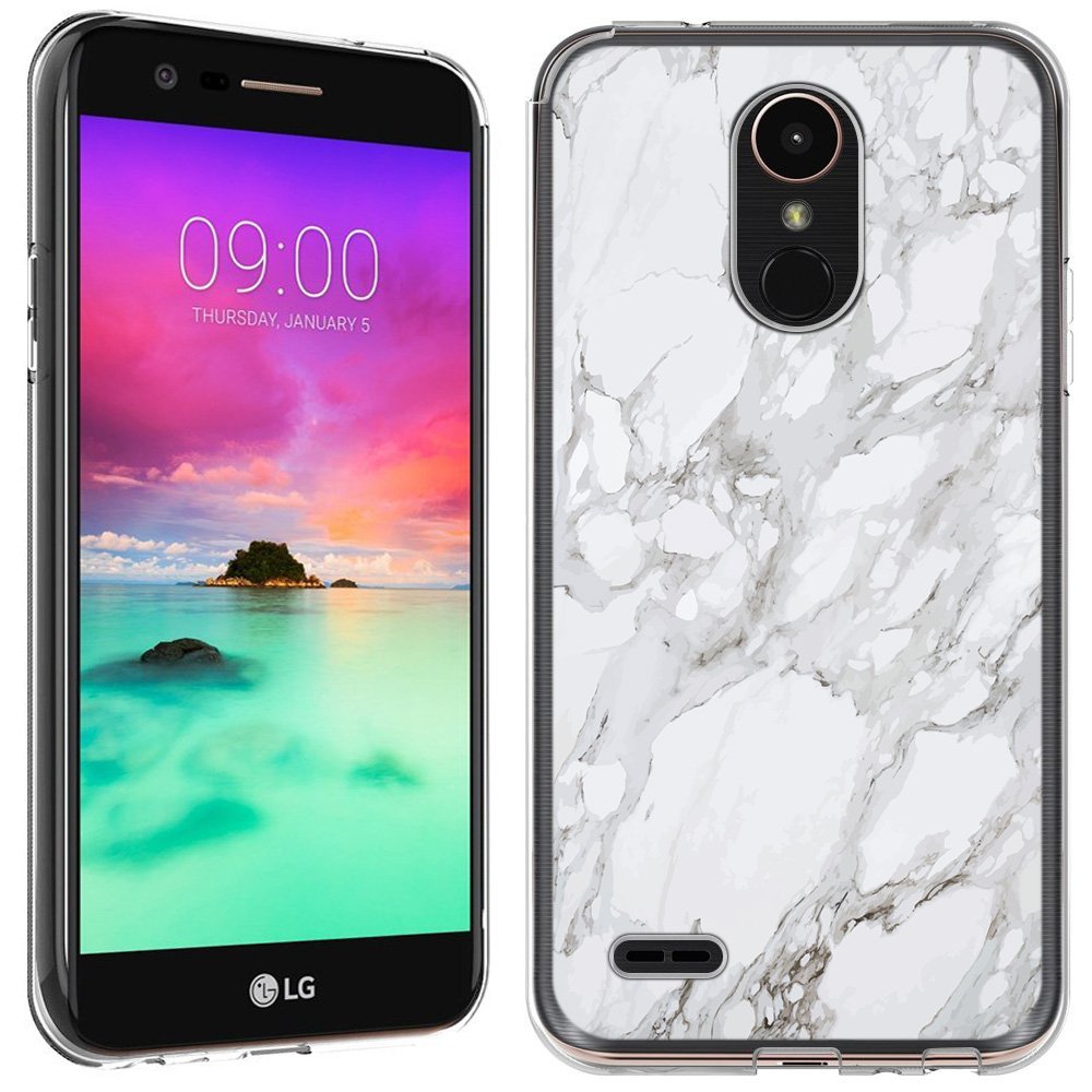 Best Lg Stylo 3 Plus Case White Marble