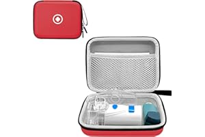 Klawdsky Carrying Case for Portable Nebulizer, Travel Medical Bag, Hard Emergency Medical Bag for Inhaler Spacer Case for Adults(Bag Only)