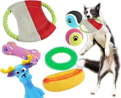 BPS® Pack de Juguetes para Perro, 7 Pcs Juguete Mascotas para ...