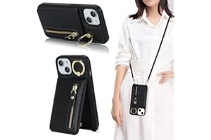 Jaorty Case for iPhone 15 Plus Women with Card Holder,for iPhone 15 Plus Phone Case Wallet with Strap,Crossbody Lanyard Cases