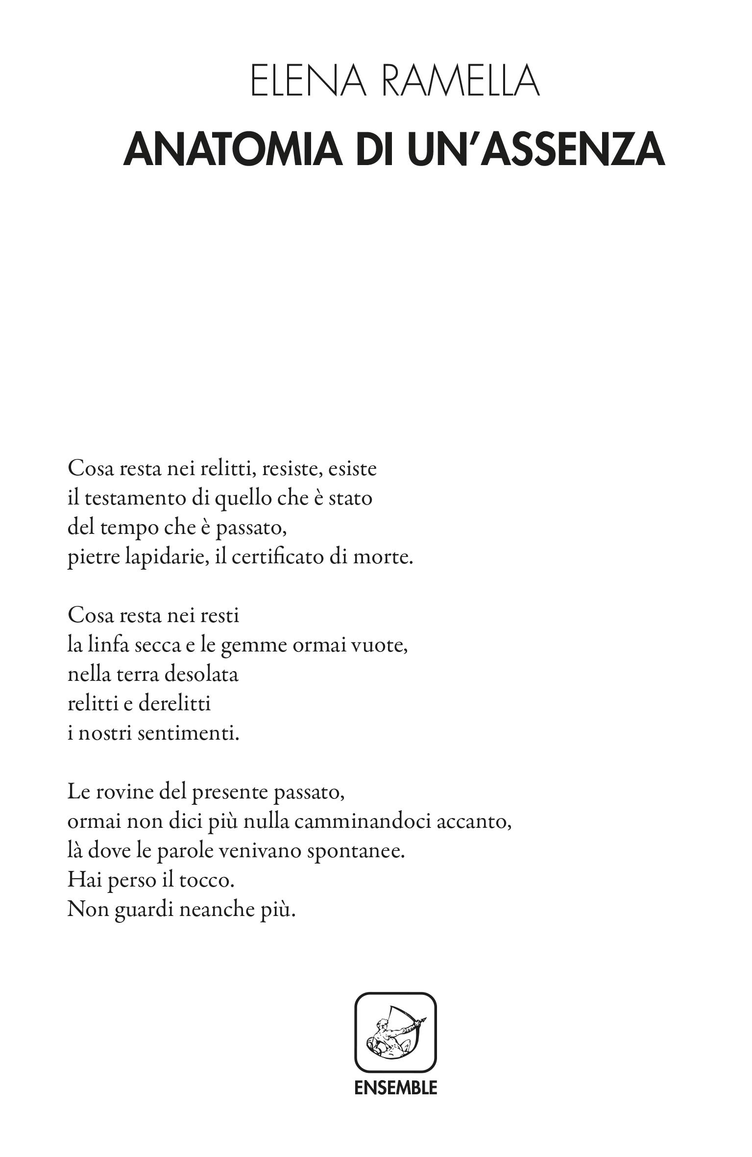 Elena Ramella – Anatomia di un’assenza