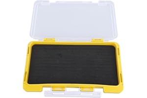Fishing Jig Box, Plastic Slim Tackle Storage Organizer with Foam Insert Jig Box, for Lure Fishing