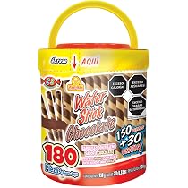 Wafer Stick Chocolate 180 Piezas, Barquillo con Relleno sabor ...