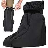 Vive Walking Boot Cover Waterproof - for Medical Orthopedic Brace & Cast, Fractured Foot Accessories - Prevents Moisture, for Outdoor, Rain, Snow Protection - Non-Slip, Adjustable