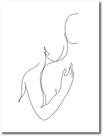 Blanco y negro, minimalista, abstracto, pareja, abrazos, dibujo lineal