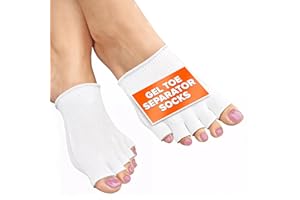 NADOBA Gel Toe Separator Socks for Women – Gel Toe Compression Socks – Relaxation, Comfortable for Bedtime, Separators for Pedicure & Moisturizing, Fits US Sizes 6-10, Soft Cotton, Long-Lasting Design