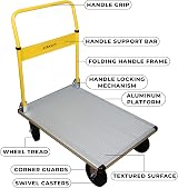 Stanley SXWTI-PC511 250 kg Aluminium Platform Truck Silver view 4