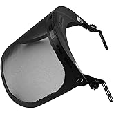 GREEN DEVIL Replacement Metal Mesh Visor Protective Face Shield with Mounting Bracket for Chainsaw/Forest Hard Hats/Helmets ANSI Z87.1