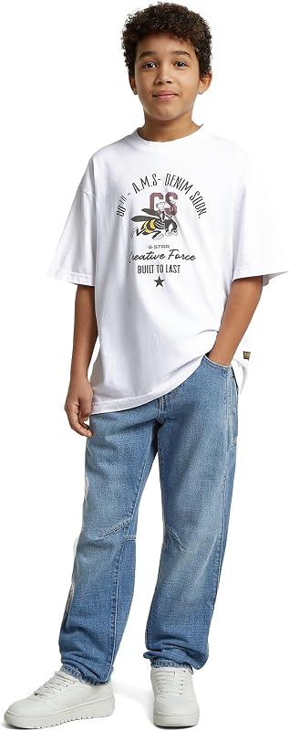 Boys Oversized T-Shirt, Weiß (White D29775-01-110), 16