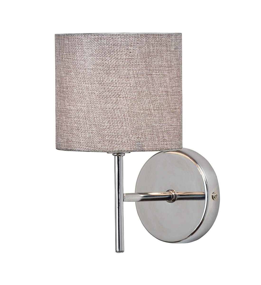 Village At Home Dinah Wall Light, Metal, Chrome/Grey