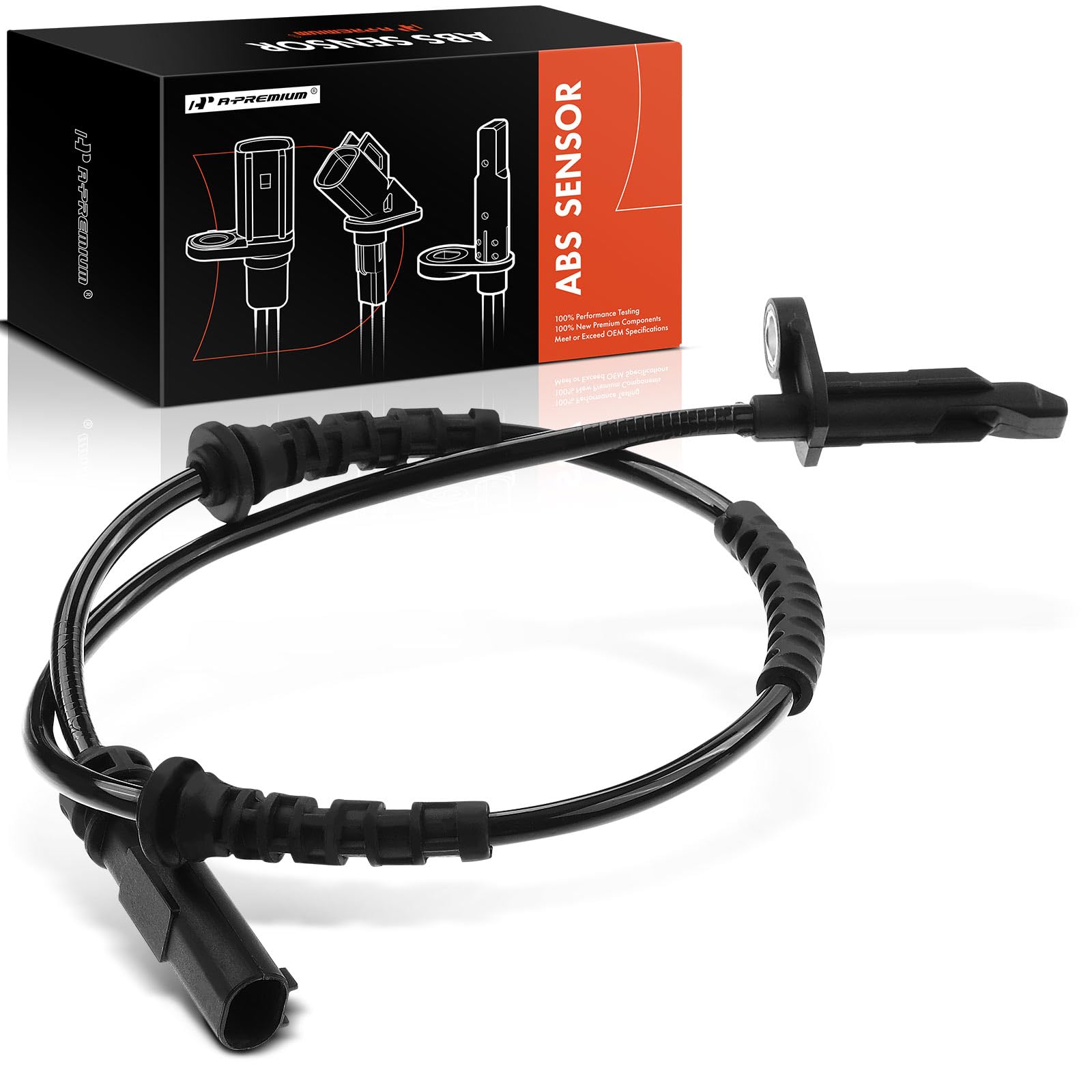 Photo 1 of A-Premium ABS Wheel Speed Sensor Compatible with Mini Models - R57/F57/R58/R56/R55 Cooper, F54 Cooper Clubman, F60 Cooper Countryman - Rear Driver or Passenger Side, Replace# 34526858466, 0265008848